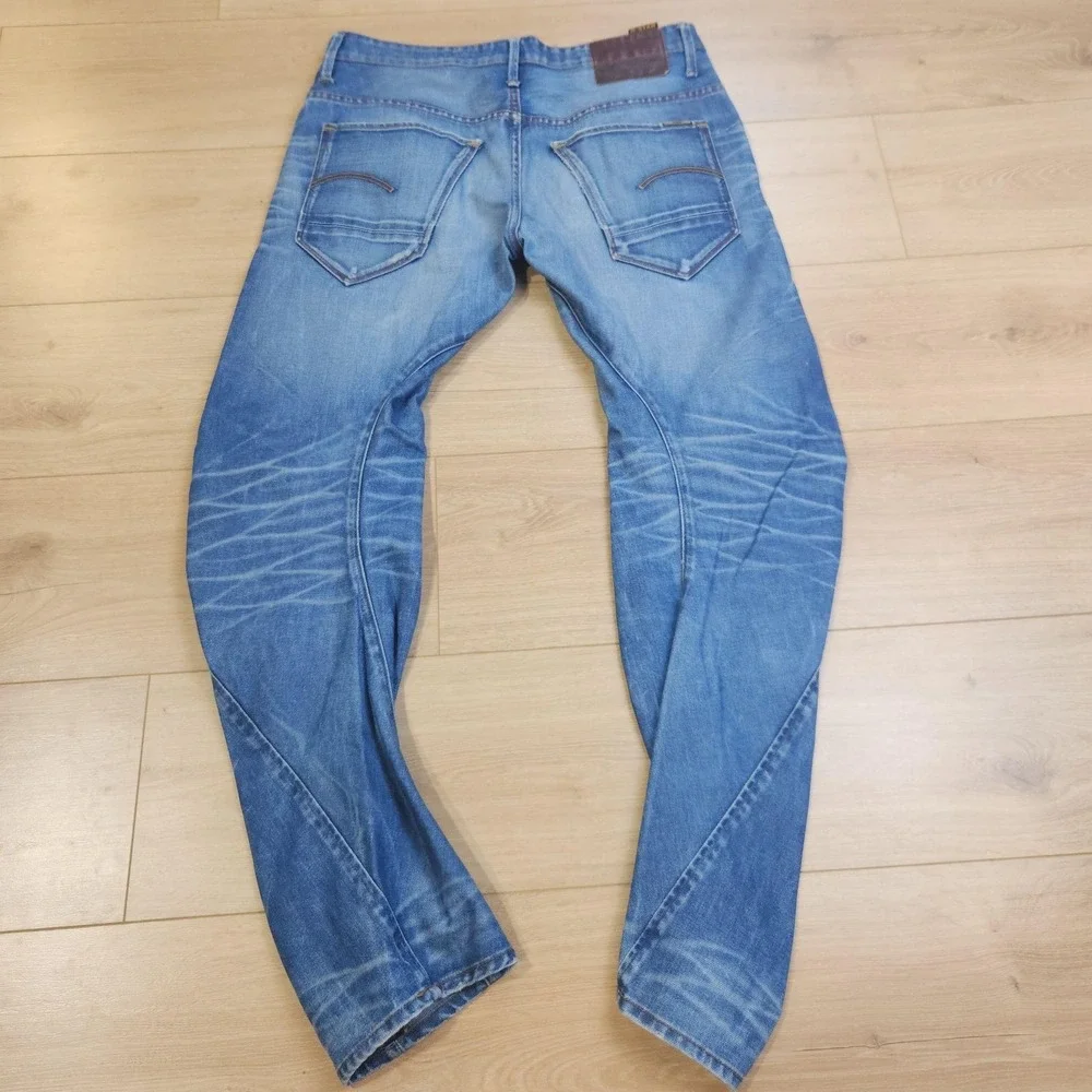 G-Star RAW Jeans Mens 32x30 Blue Med Wash Relaxed Tapered Denim Casual